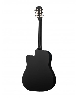 FANTE FT-221-BK Акустическая гитара 41", с вырезом, черная