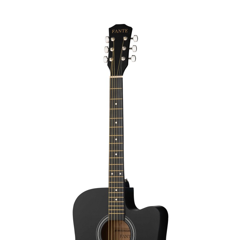 FANTE FT-221-BK Акустическая гитара 41", с вырезом, черная