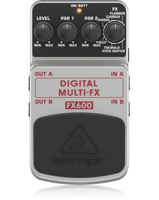 BEHRINGER FX600 Педаль цифровых стереофонических эффектов (фленджер, хорус, фейзер, дилей, тремоло, питч-шифтер)